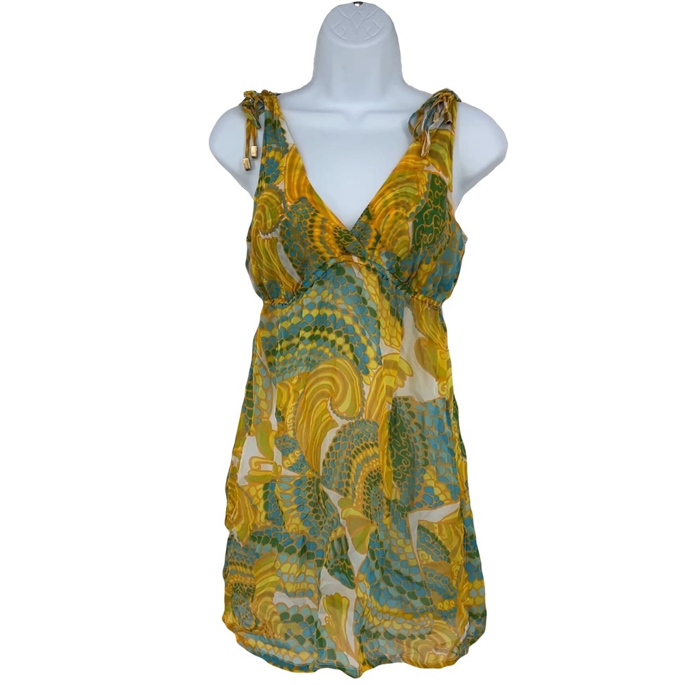 Trina Turk silk tunic small cover up beach‎ pool summer vacation